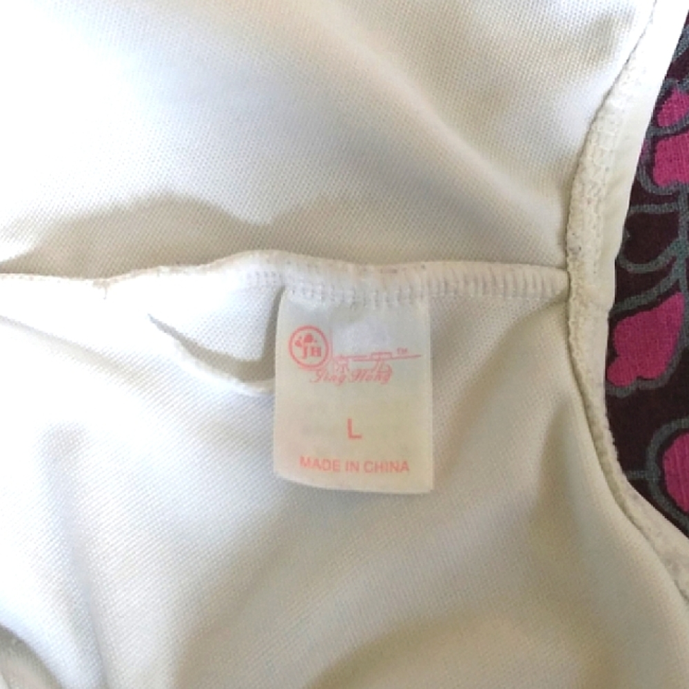 HEAT WAVE SALE!White Ruffle One Shoulder Swimsuit With Cut-outs, sz Medium/Large - Picture 14 of 14